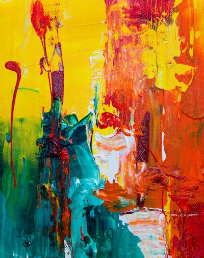 Contemporary painting detail